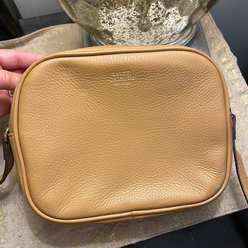 Vince Camuto leather camera bag